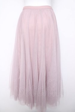 画像2: axes femme / ロングチュールスカート  ピンク Y-26-04-03-146-AX-SK-SZ-ZY