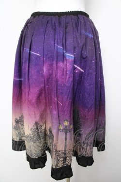 画像2: axes femme POETIQUE / シエルエトワール裾フリルスカート  パープル Y-26-04-03-149-AX-SK-SZ-ZY