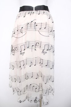 画像2: axes femme / メロディチュールスカート  生成り Y-26-04-03-153-AX-SK-SZ-ZY