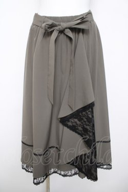 画像1: axes femme / マルチWAYフリルスカート  カーキ Y-26-04-03-155-AX-SK-SZ-ZY