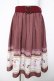 画像1: axes femme kawaii / レトロ喫茶ベルト付スカート  ボルドー Y-26-04-03-156-AX-SK-SZ-ZY (1)