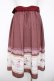 画像2: axes femme kawaii / レトロ喫茶ベルト付スカート  ボルドー Y-26-04-03-156-AX-SK-SZ-ZY (2)