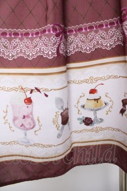 画像3: axes femme kawaii / レトロ喫茶ベルト付スカート  ボルドー Y-26-04-03-156-AX-SK-SZ-ZY