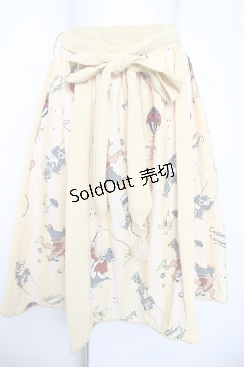 画像1: axes femme POETIQUE / トムとジェリースカート  イエロー Y-26-04-03-157-AX-SK-SZ-ZY (1)