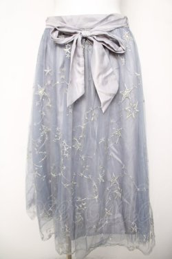 画像1: axes femme / お星さまチュールスカート  サックス Y-26-04-03-159-AX-SK-SZ-ZY
