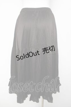 画像2: axes femme kawaii / ミディフリルペチスカート  黒 Y-26-04-03-162-AX-SK-SZ-ZY