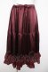 画像1: axes femme kawaii / ミディフリルペチスカート  ワイン Y-26-04-03-163-AX-SK-SZ-ZY (1)