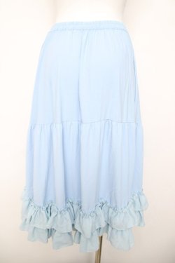 画像2: axes femme kawaii / ミディフリルペチスカート  サックス Y-26-04-03-165-AX-SK-SZ-ZY