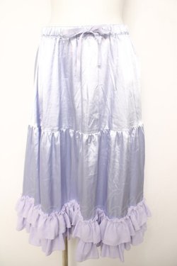画像1: axes femme kawaii / ミディフリルペチスカート  ラベンダー Y-26-04-03-167-AX-SK-SZ-ZY