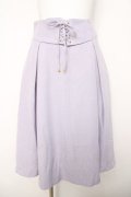 F＆A / フロントレースアップスカート  ラベンダー Y-26-04-03-172-LO-SK-SZ-ZY