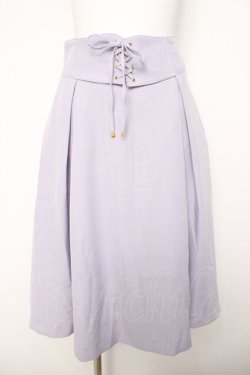 画像1: F＆A / フロントレースアップスカート  ラベンダー Y-26-04-03-172-LO-SK-SZ-ZY