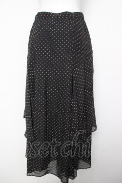 画像2: INGEBORG / ドット柄スカート  黒 Y-26-04-03-177-LO-SK-SZ-ZY