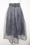 an another angelus / シアーギンガムチェックタックスカート   Y-26-04-03-179-CA-SK-SZ-ZY