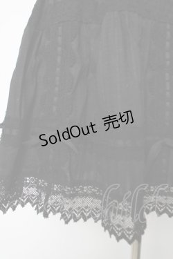 画像3: BABY, THE STARS SHINE BRIGHT / カラミトーションレーススカート  黒 Y-26-04-03-180-BA-SK-SZ-ZY