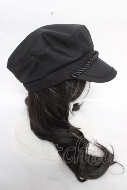 画像4: axes femme / コサージュ付きマリンキャス  黒 Y-26-04-03-041-AX-AC-SZ-ZY