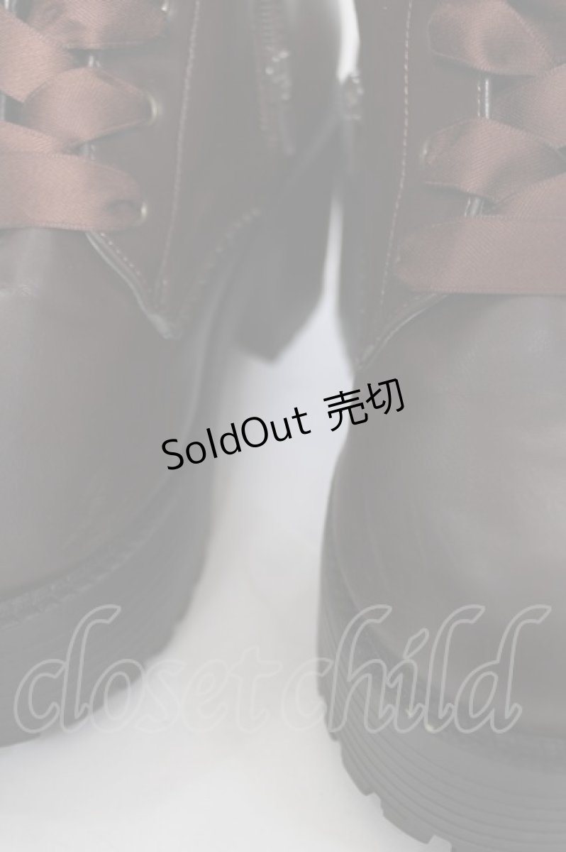 画像5: axes femme POETIQUE / レースアップミドルブーツ L 茶 Y-26-04-03-043-AX-SH-SZ-ZTK039 (5)