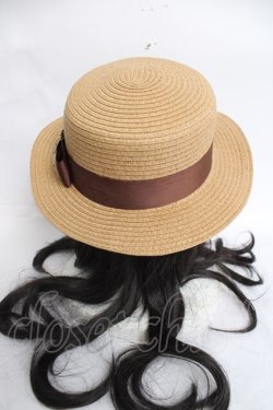 画像3: m petit by misako / TT*AMチュールリボンカンカン帽　  ベージュ Y-26-04-05-039-LO-AC-SZ-ZY