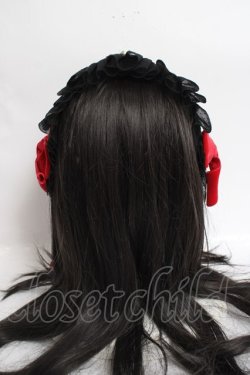 画像3: LOLITA / ヘッドドレス  黒ｘ赤 Y-26-04-05-041-LO-AC-AS-ZY