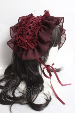 画像4: abilletage / ヴィクトリアンヘッドドレス  ボルドー Y-26-04-05-043-GO-AC-AS-ZY