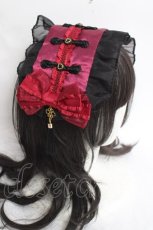 画像3: Coenobita / 華ロリヘッドドレス  赤×黒 Y-26-04-05-044-LO-AC-SZ-ZY (3)