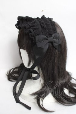 画像2: BABY, THE STARS SHINE BRIGHT / Creamy Ribbonヘッドドレス【2025年】  黒 Y-26-04-05-045-BA-AC-AS-ZY