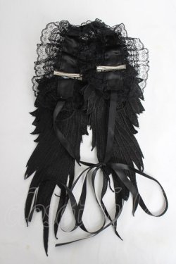 画像4: Asheri / 羽付きリボンレースヘッドドレス  黒 Y-26-04-05-046-LO-AC-SZ-ZY