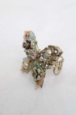 画像2: axes femme / 蝶×ローズリング  サックス×ゴールド Y-26-04-05-005-AX-AC-SZ-ZY