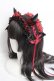 画像2: 妹抖手作工作屋 / 悪魔ツノ付きヘッドドレス  黒×赤 Y-26-04-05-049-LO-AC-SZ-ZY (2)