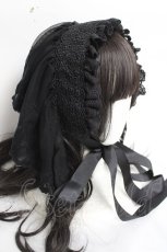 画像4: ATELIER　Ruby / フラワーレースヘッドドレス  黒 Y-26-04-05-050-EL-AC-SZ-ZY (4)
