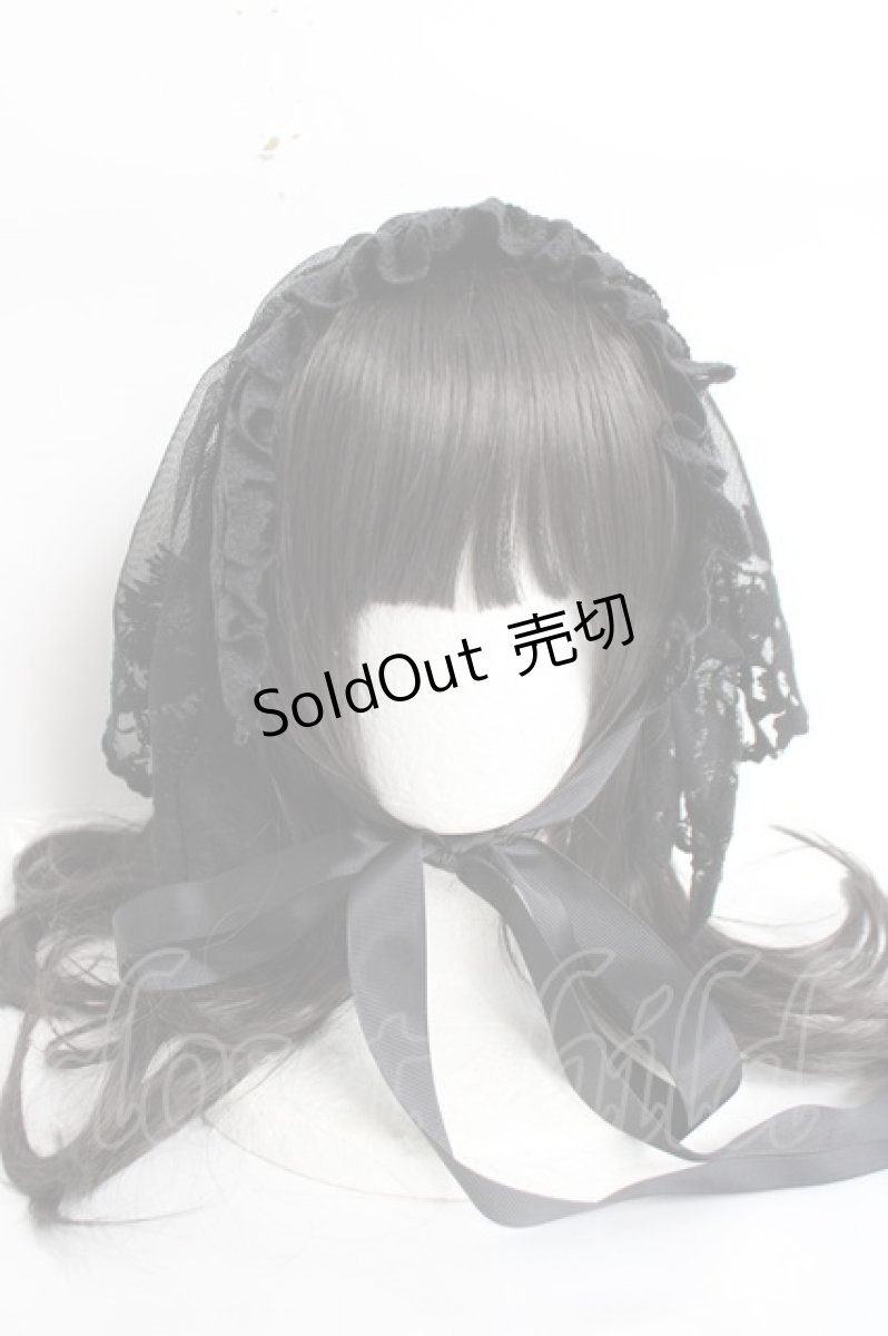画像5: ATELIER　Ruby / フラワーレースヘッドドレス  黒 Y-26-04-05-050-EL-AC-SZ-ZY (5)