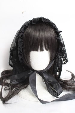 画像5: ATELIER　Ruby / フラワーレースヘッドドレス  黒 Y-26-04-05-050-EL-AC-SZ-ZY