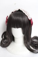 画像3: Pina sweetcollection / ドールレースカチューシャ  ワイン Y-26-04-05-052-LO-AC-AS-ZY (3)