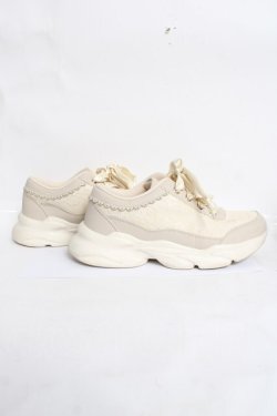 画像4: m petit by misako / リボンレース スニーカー L 生成り Y-26-04-05-056-LO-SH-SZ-ZY