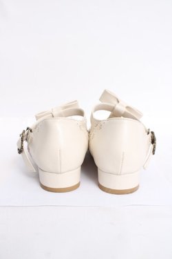 画像3: m petit by misako / AMPUリボンストラップパンプス L 生成り Y-26-04-05-058-LO-SH-SZ-ZY