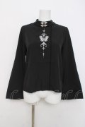 axes femme POETIQUE / オリエンタルバタフライブラウス  黒 Y-26-04-05-060-AX-BL-SZ-ZY