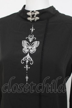 画像3: axes femme POETIQUE / オリエンタルバタフライブラウス  黒 Y-26-04-05-060-AX-BL-SZ-ZY