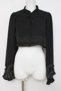axes femme kawaii / チャイナ釦ボレロ M 黒 Y-26-04-05-061-AX-TO-SZ-ZY