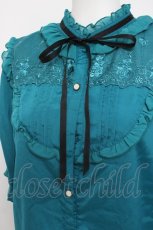 画像3: axes femme / 刺繍入りブラウス  グリーン Y-26-04-05-063-AX-BL-SZ-ZS (3)