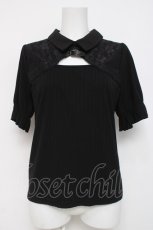 画像1: axes femme / ベルト付リブトップス F 黒 Y-26-04-05-066-AX-TO-SZ-ZI (1)