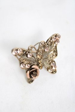 画像1: axes femme / 蝶×ローズリング  ゴールド Y-26-04-05-007-AX-AC-SZ-ZY