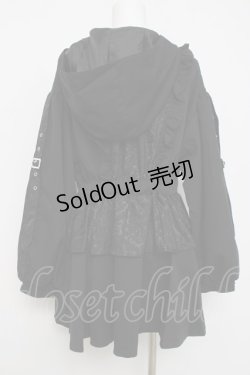 画像3: axes femme POETIQUE / ジャカード切替ブルゾン  黒 Y-26-04-05-067-AX-JA-SZ-ZY