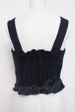 画像2: Fi.n.t / ストロベリーバスケット刺繍ビスチェ  紺 Y-26-04-05-070-CA-TO-AS-ZY