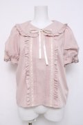 Honey Cinnamon / 袖ベルトブラウス  ピンク Y-26-04-05-071-LO-BL-SZ-ZY
