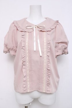 画像1: Honey Cinnamon / 袖ベルトブラウス  ピンク Y-26-04-05-071-LO-BL-SZ-ZY