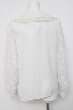 画像2: Secret Honey / レースデザインブラウス  白 Y-26-04-05-072-CA-BL-SZ-ZY