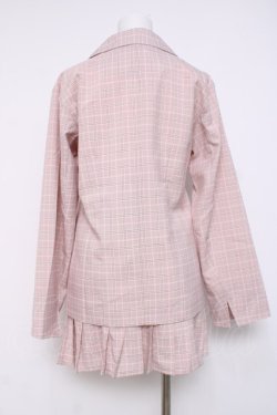 画像2: DearMyLove / チェックセットアップ  ピンク Y-26-04-05-074-EL-TO-SZ-ZY