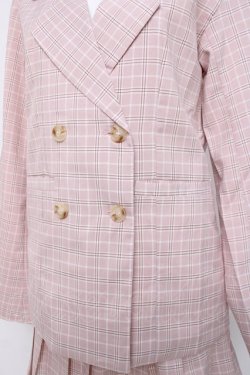 画像3: DearMyLove / チェックセットアップ  ピンク Y-26-04-05-074-EL-TO-SZ-ZY