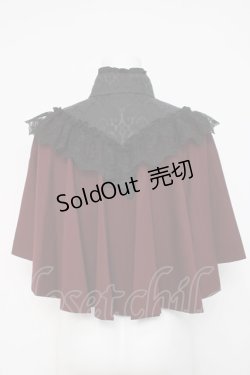 画像2: Sheglit / 眠りの森のレースケープ M ワインｘ黒 Y-26-04-05-077-EL-TO-AS-ZY