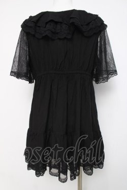 画像2: axes femme / ボリュームフリルチュニック  黒 Y-26-04-05-080-AX-TO-SZ-ZY