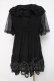 画像2: axes femme / ボリュームフリルチュニック  黒 Y-26-04-05-080-AX-TO-SZ-ZY (2)